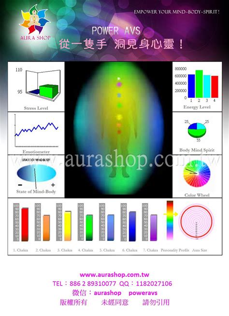 氣場脈輪檢測儀|脈輪能量測試及分析服務 (付送芳療油)